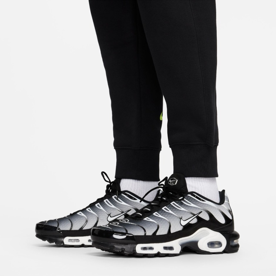 Nike Sportswear Μαύρο - Ανδρικό Παντελόνι Φόρμα Με Λάστιχο