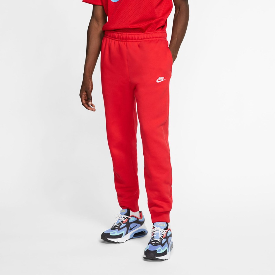 Ανδρικό Παντελόνι Φόρμα Κόκκινο - Nike Sportswear Club Fleece 