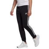 adidas Performance FRENCH TERRY TAPERED CUFF 3-STRIPES PANTS GK8831 Black Image 