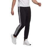 adidas Performance FRENCH TERRY TAPERED CUFF 3-STRIPES PANTS GK8831 Black Image 3