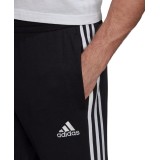 adidas Performance ESSENTIALS FRENCH TERRY TAPERED 3-STRIPES JOGGERS GK8829 Μαύρο