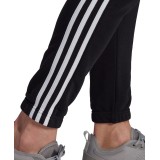 adidas Performance ESSENTIALS FRENCH TERRY TAPERED 3-STRIPES JOGGERS GK8829 Μαύρο