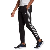 adidas Performance ESSENTIALS FLEECE TAPERED CUFF 3-STRIPES JOGGERS GK8821 Black Image 3