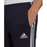 adidas Performance ESSENTIALS FLEECE TAPERED CUFF 3-STRIPES JOGGERS GK8823 Blue Image 1