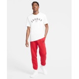 JORDAN M J JUMPMAN AIR FLEECE PANT CK6694-687 Red Image 3