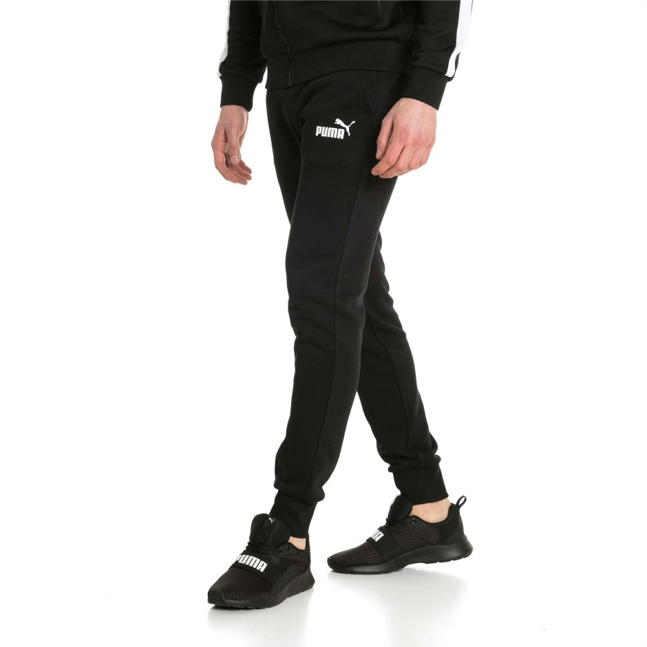PUMA ESS LOGO PANTA FL CL 851753-01 Black
