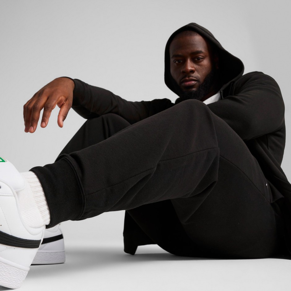 Ανδρικό Παντελόνι Φόρμα Μαύρο - PUMA Essentials Logo