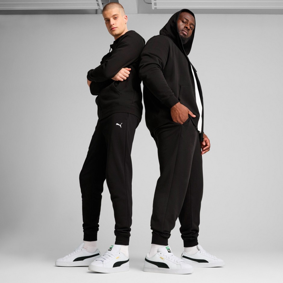 Ανδρικό Παντελόνι Φόρμα Μαύρο - PUMA Essentials Logo