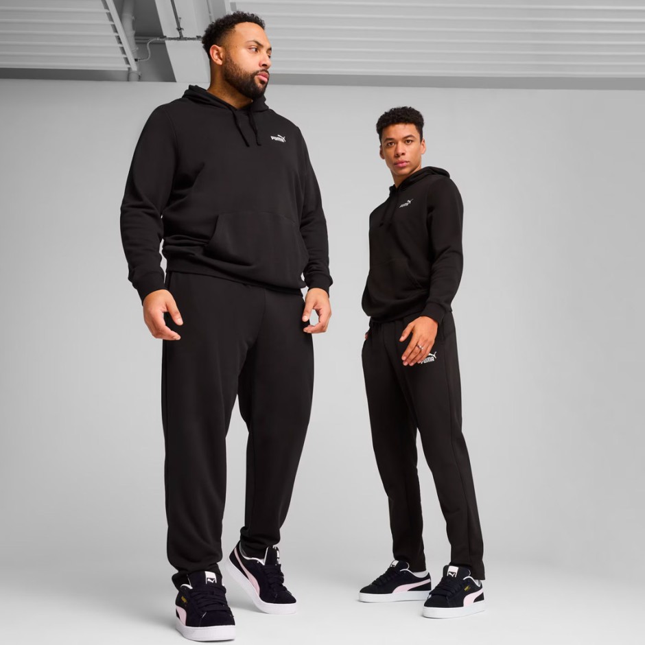 Ανδρικό Παντελόνι Φόρμα Μαύρο - PUMA Essentials No. 1 Logo
