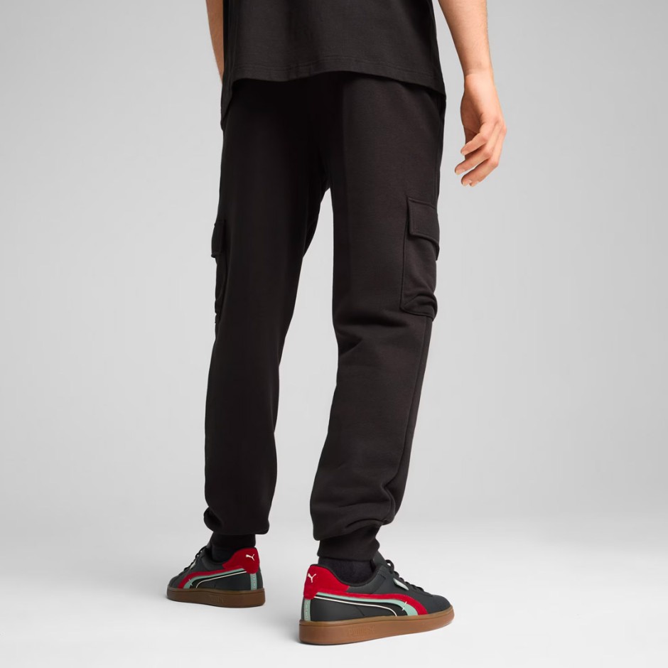 Ανδρικό Παντελόνι Φόρμα Μαύρο - PUMA Essentials No. 1 Logo Cargo