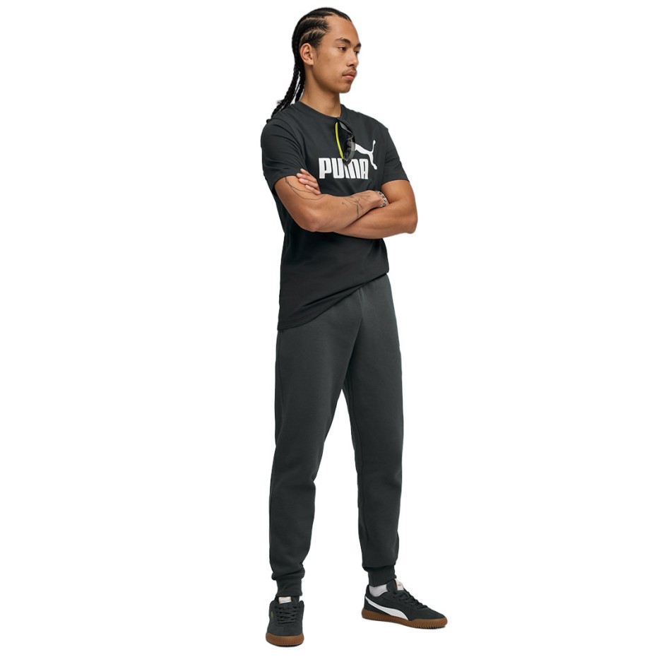 PUMA ESS NO. 1 LOGO SWEATPANTS FL CL (S) 682607-44 Coal