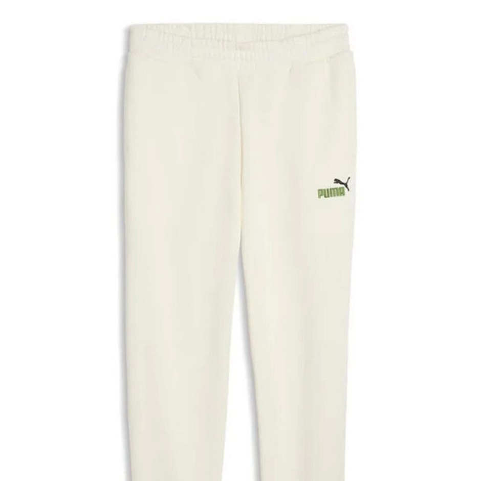 Ανδρικό Παντελόνι Φόρμα Εκρού - PUMA Essentials 2 Color No. 1 Logo