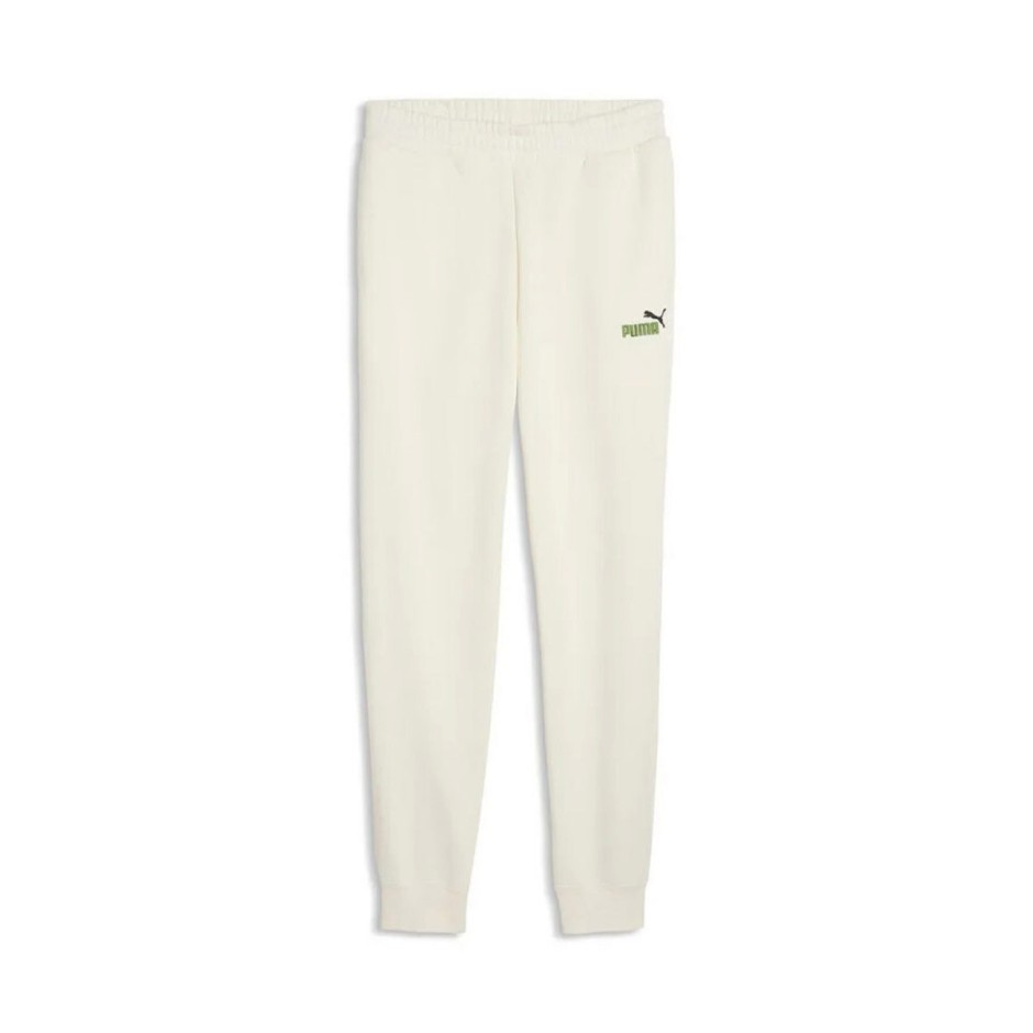 Ανδρικό Παντελόνι Φόρμα Εκρού - PUMA Essentials 2 Color No. 1 Logo