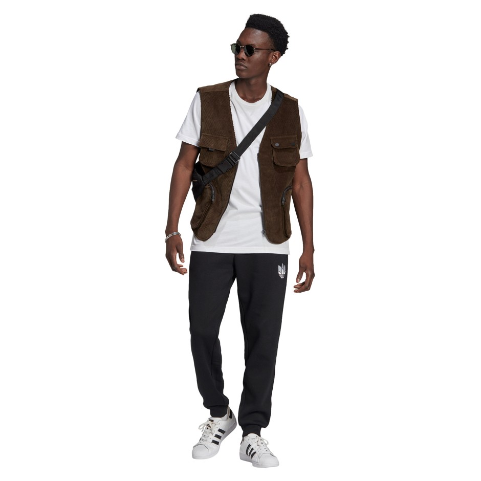 adidas Originals LOUNGEWEAR ADICOLOR 3D TREFOIL GRAPHIC SWEAT JOGGERS GN3537 Black