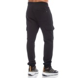 Ανδρικό Παντελόνι Φόρμα Μαύρο - Be:Nation Side Pockets Elastic Hem Εικόνα 3