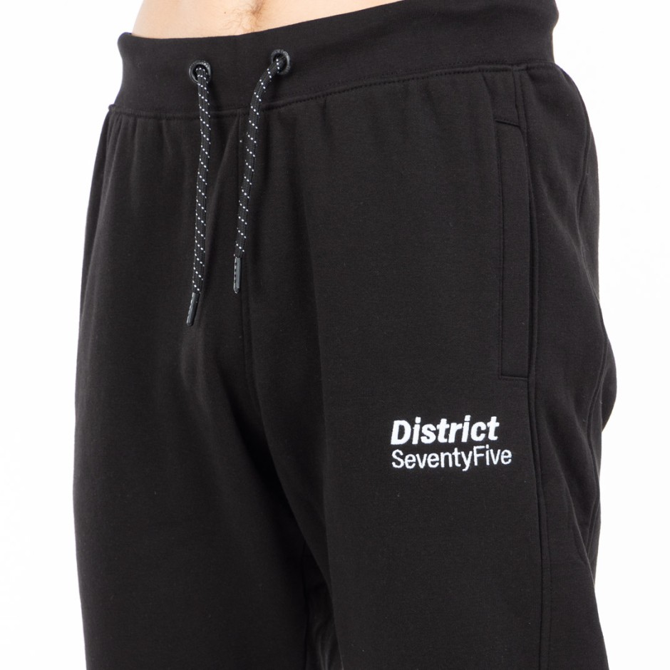 Ανδρικό Παντελόνι Φόρμα Μαύρο - District75