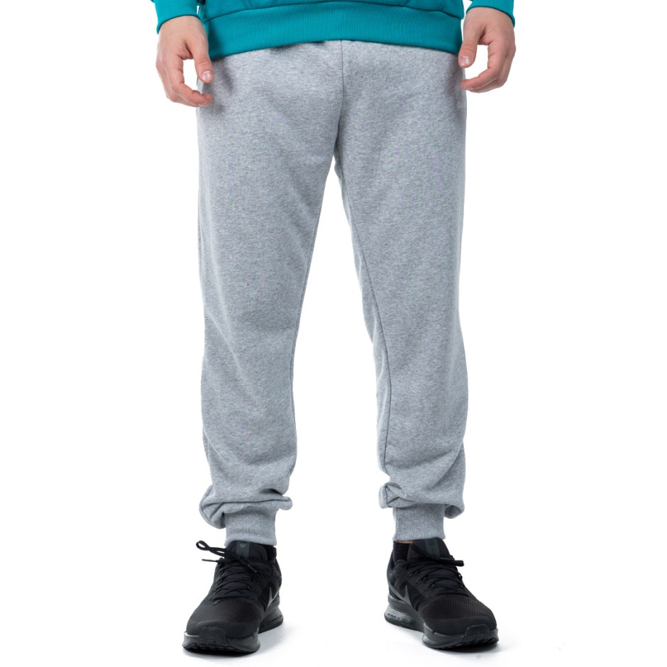 GSA SPORT REGULAR FITCOTTON JOGGERS (BRUSHED) 28-1409-GREY MELANGE Grey