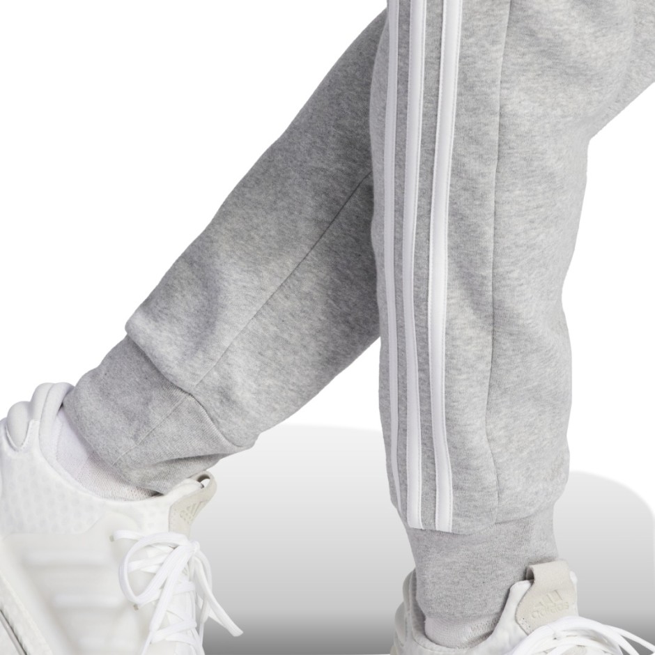 adidas Sportswear ESSENTIALS FLEECE 3-STRIPES TAPERED CUFF PANTS Γκρί