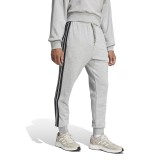 Ανδρικό Παντελόνι Φόρμα Γκρι - adidas Sportswear Essential 3-Stripes French Terry Εικόνα 1