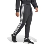 Ανδρικό Παντελόνι Φόρμα Μαύρο - adidas Sportswear Essential 3-Stripes French Terry Εικόνα 1