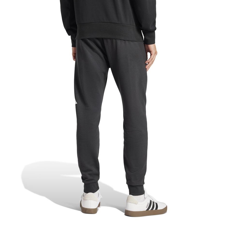 Ανδρικό Παντελόνι Φόρμα Μαύρο - adidas Sportswear Essentials Big Logo French Terry