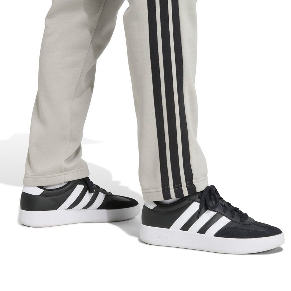 Ανδρικό Παντελόνι Φόρμα Γκρι - adidas Sportswear Essentials Fleece 3-Stripes