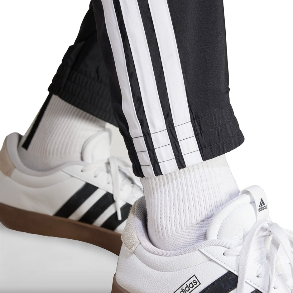Ανδρικό Παντελόνι Φόρμα Μαύρο - adidas Sportswear Essentials 3-Stripes Woven