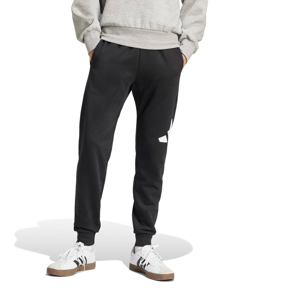 Ανδρικό Παντελόνι Φόρμα Μαύρο - adidas Sportswear Essentials Big Logo Cuffed Fleece