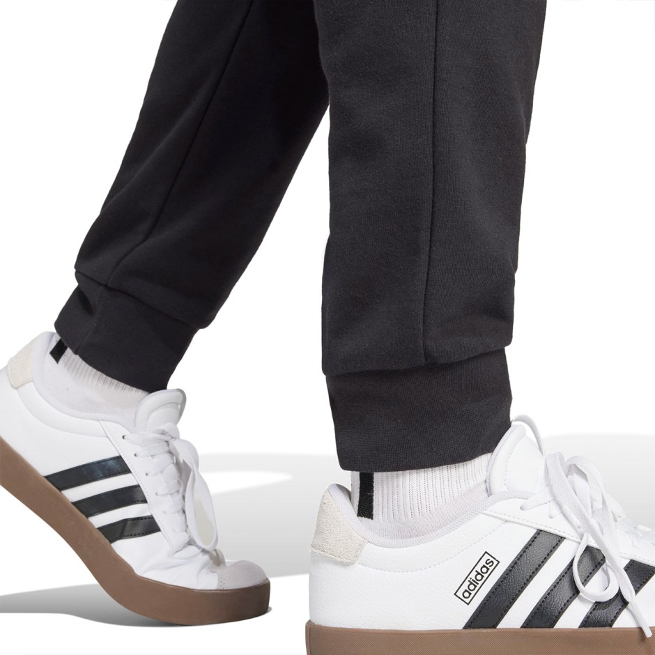 Ανδρικό Παντελόνι Φόρμα Μαύρο - adidas Sportswear Essentials Feel Cozy French Terry