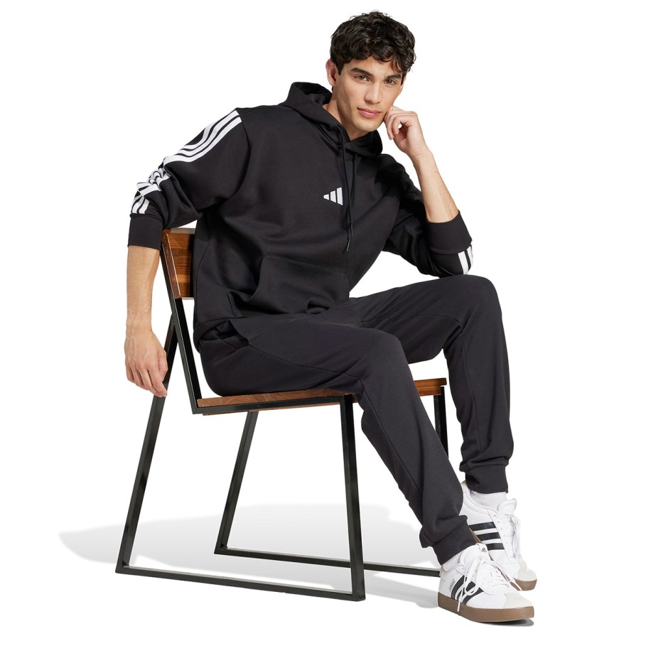 Ανδρικό Παντελόνι Φόρμα Μαύρο - adidas Sportswear Essentials Feel Cozy French Terry