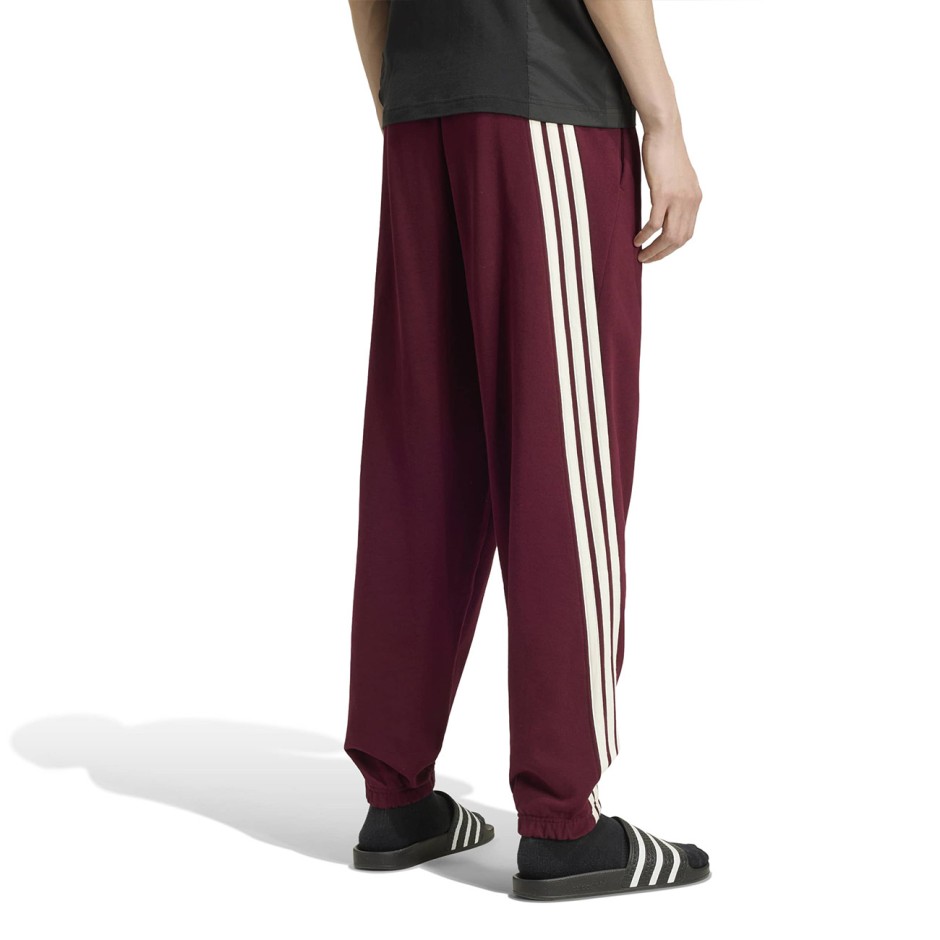 Ανδρικό Παντελόνι Φόρμα Μπορντό - adidas Sportswear KIT 3-Stripes Regular Cuffed