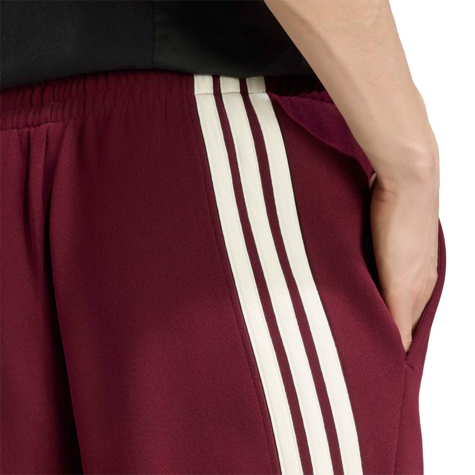 Ανδρικό Παντελόνι Φόρμα Μπορντό - adidas Sportswear KIT 3-Stripes Regular Cuffed