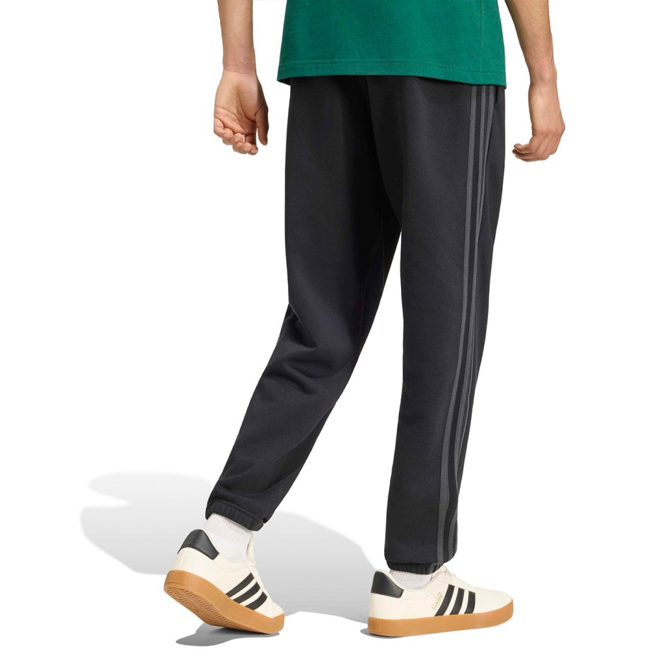 Men's Pants Black - adidas Sportswear Essentials 3-Stripes Fleece
