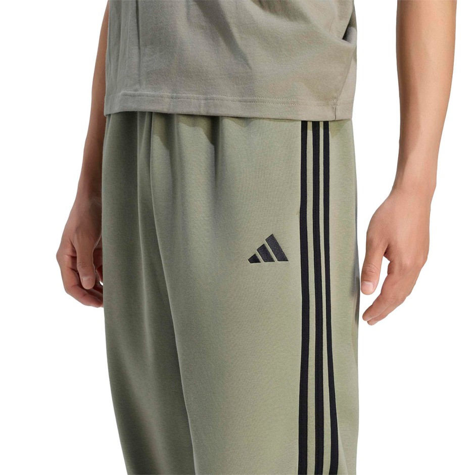 Men's Pants Beige - adidas Sportswear Essentials 3-Stripes Fleece