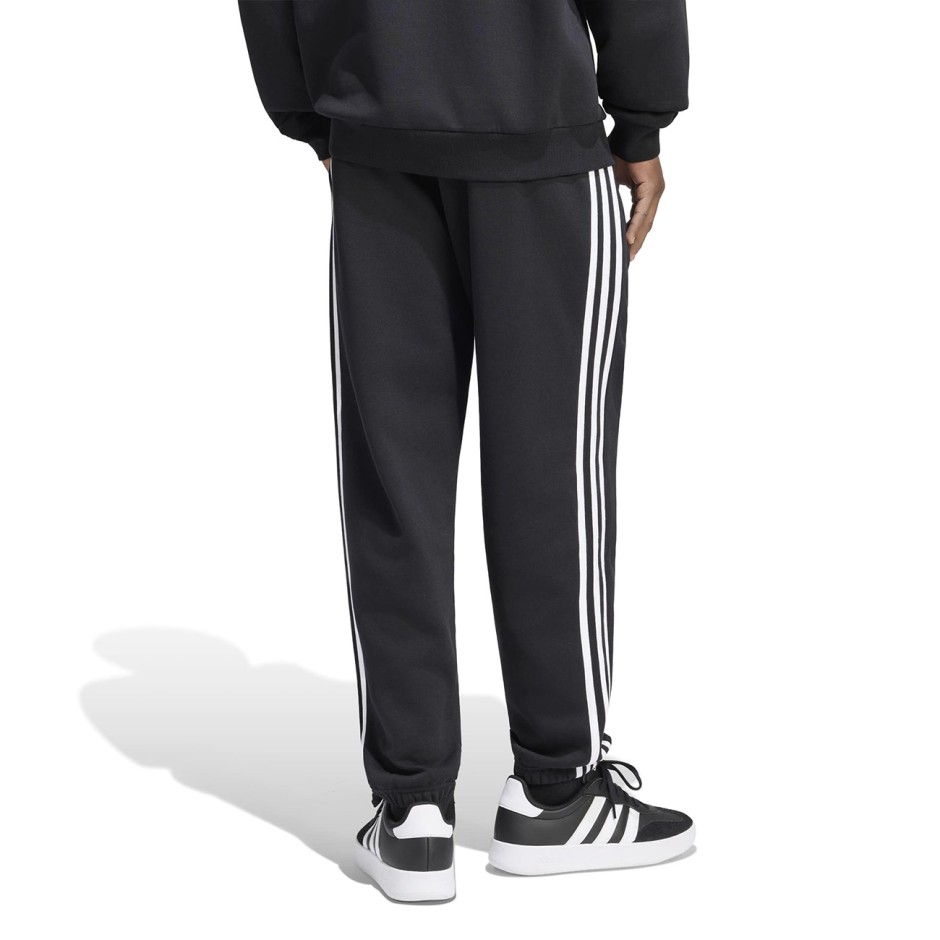 Men's Pants Black - adidas Sportswear Essentials 3-Stripes Fleece