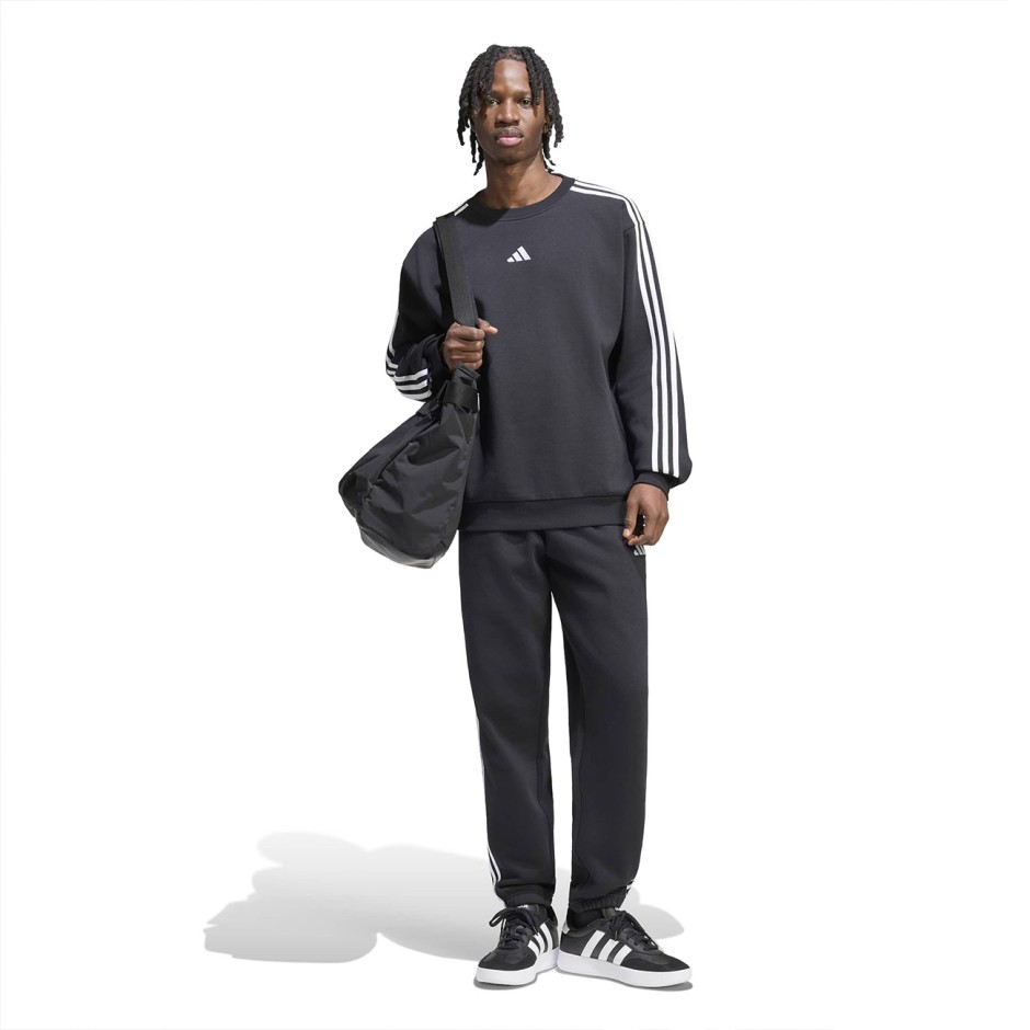 Men's Pants Black - adidas Sportswear Essentials 3-Stripes Fleece