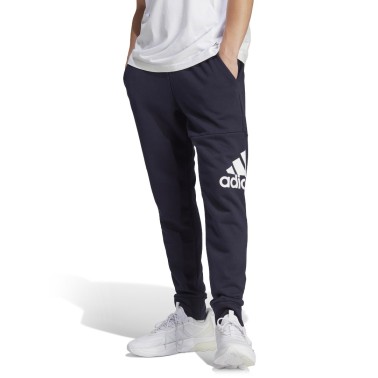adidas Sportswear Essentials French Terry Tappered Cuff Logo Μπλε - Ανδρικό Παντελόνι Φόρμα
