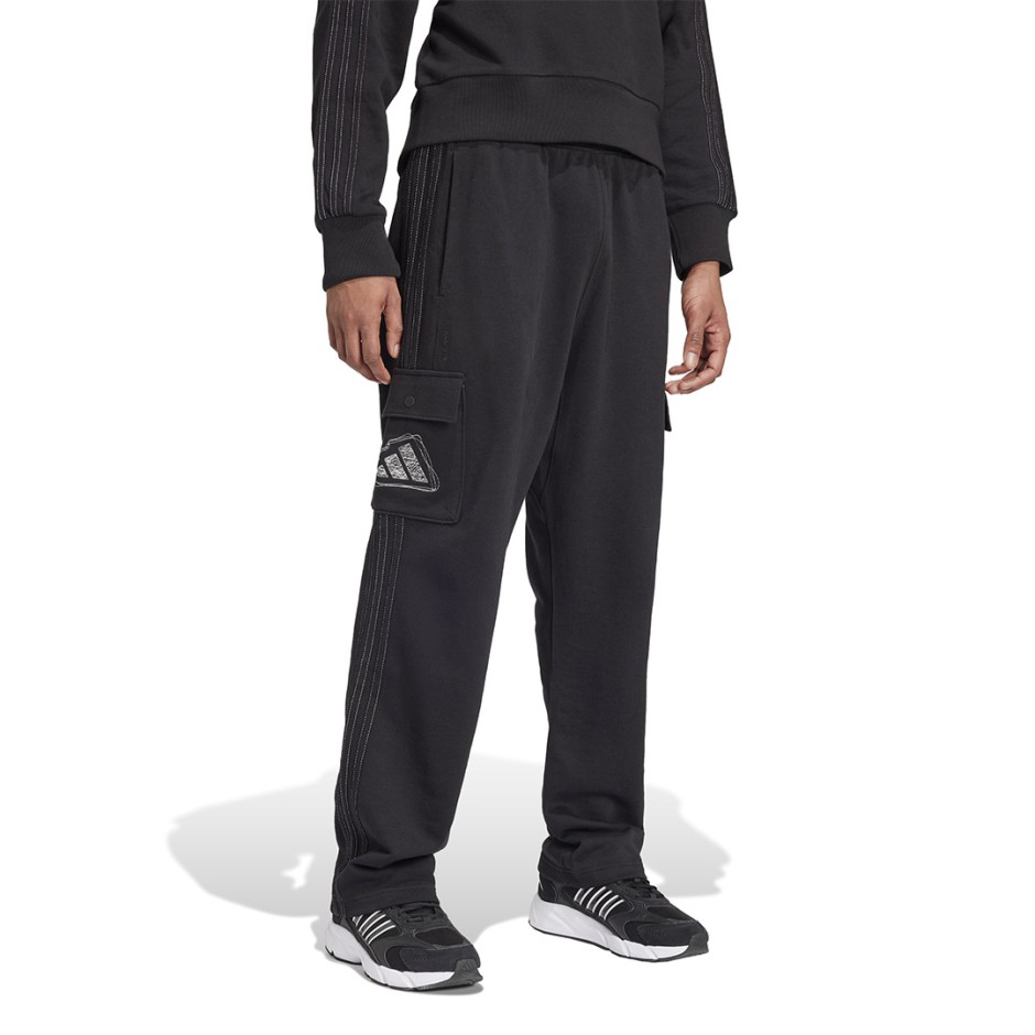 Ανδρικό Παντελόνι Φόρμα Μαύρο - adidas Sportswear All SZN Graphic