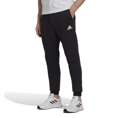 Ανδρικό Παντελόνι Φόρμα Μαύρο - adidas Sportswear Essentials Fleece 