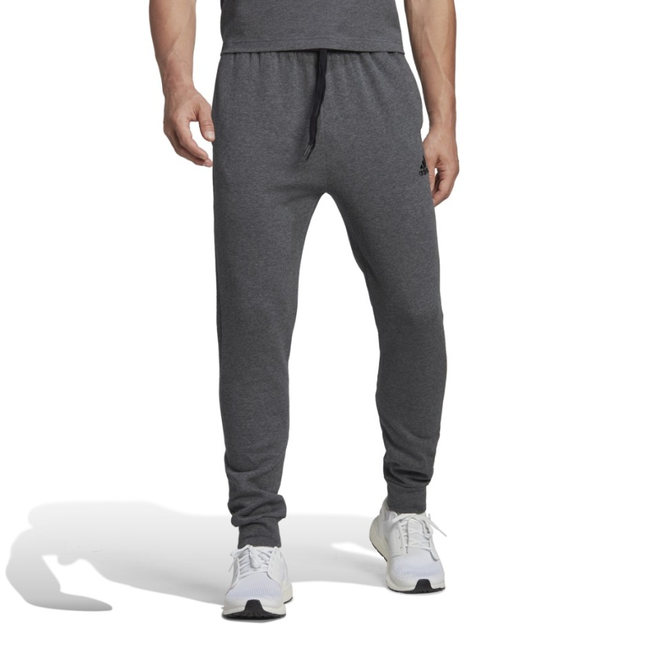 Ανδρικό Παντελόνι Φόρμα Μαύρο - adidas Sportswear Essentials Fleece 