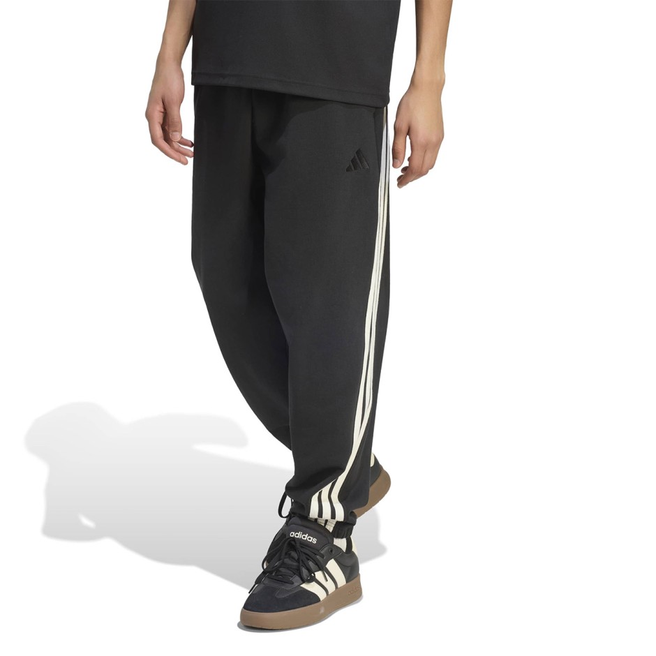 Men's Pants Black - adidas Sportswear KIT 3-Stripes Regular Cuffed