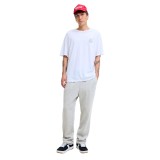 JACK & JONES JPSTKANE BRADLEY UNCUFFED SWT PANTS NOOS 12279134-LIGHT GREY MELANGE Grey Image 4