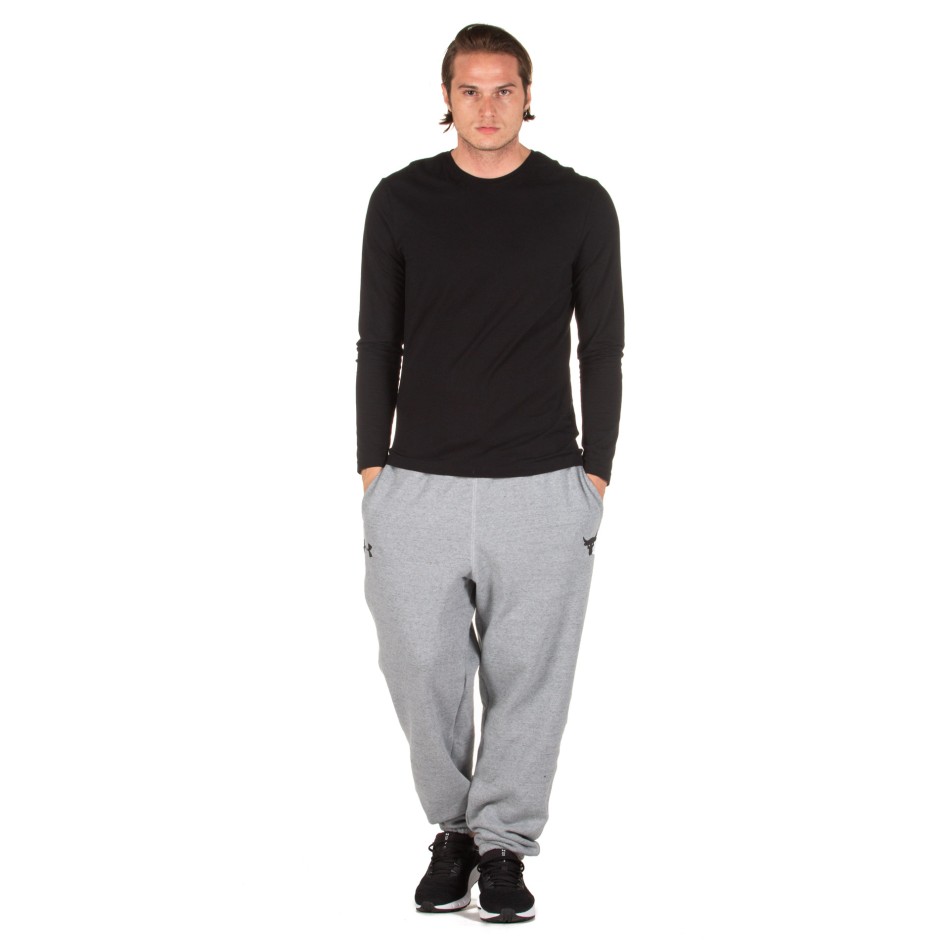 UNDER ARMOUR PROJECT ROCK WARMUP BOTTOM PANT 1346068-011 Γκρί