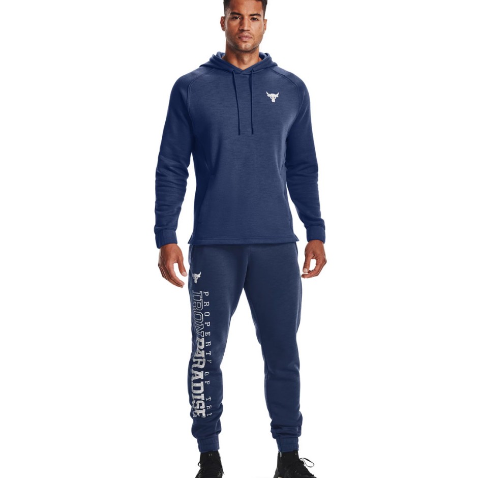 UNDER ARMOUR UA PROJECT ROCK CC FLEECE JOGGER 1367035-404 Μπλε