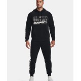 UNDER ARMOUR UA PROJECT ROCK RIVAL FLEECE JOGGER 1367111-001 Black Image 1