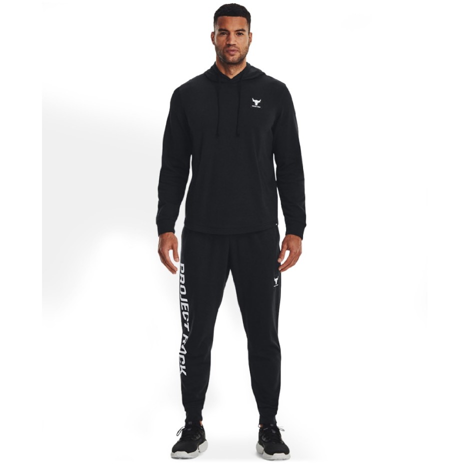 UNDER ARMOUR PROJECT ROCK TERRY JOGGER Μαύρο