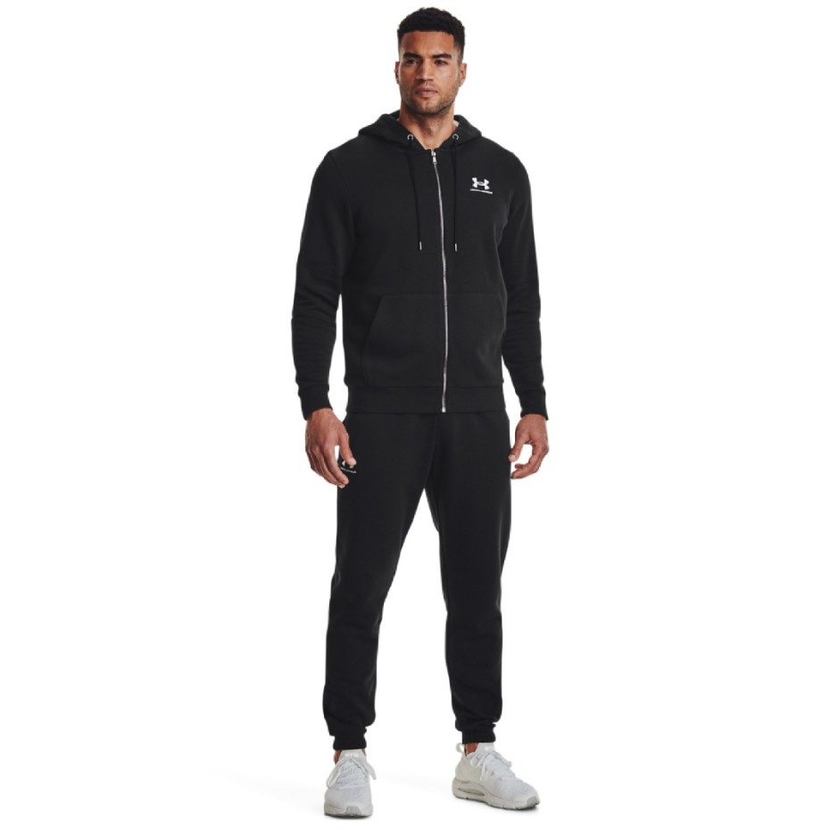Under Armour Essential Fleece Μαύρο - Ανδρικό Παντελόνι Φόρμα