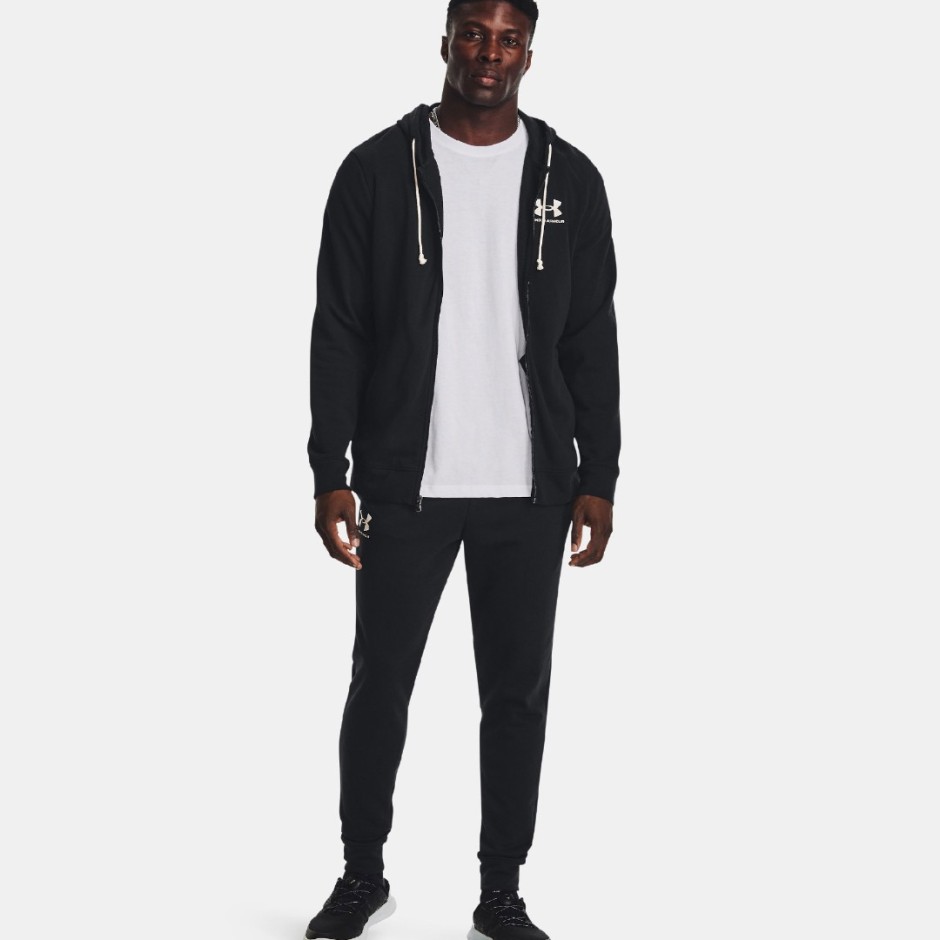 Ανδρικό Παντελόνι Φόρμα Μαύρο - Under Armour Rival Terry