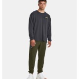 Under Armour Project Rock Heavyweight Terry Χακί - Ανδρικό Παντελόνι Φόρμα Προπόνησης Εικόνα 2