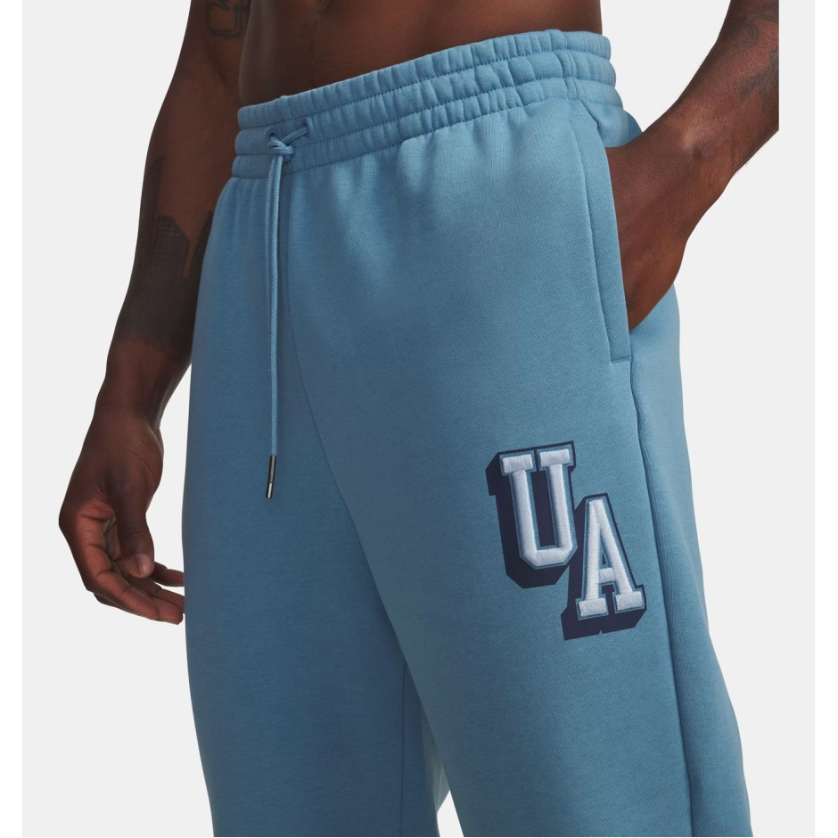 Ανδρικό Παντελόνι Φόρμα Μπλε - Under Armour Icon Fleece Graphic